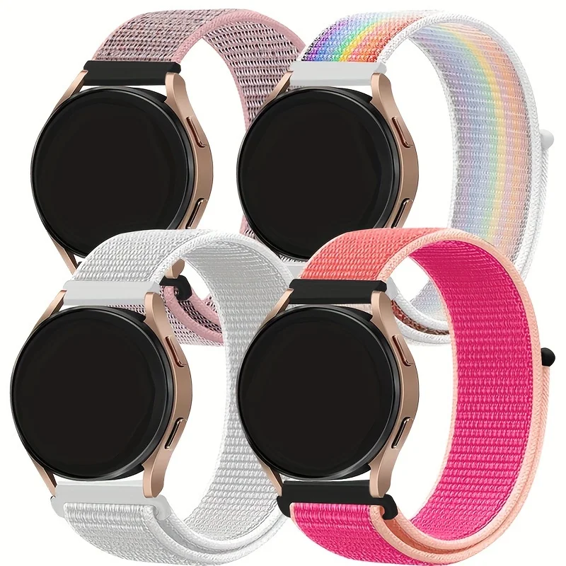 Нейлоновый ремешок-петля для Samsung Galaxy Watch 6 4 7 classic/5 Pro/active 2/Gear S3, браслет 20 мм/22 мм, ремешок Huawei watch GT 2e 3 pro