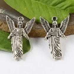 10pcs 26.5x17.0mm,hole:1.1mm Tibetan silver ARCHANGEL URIEL charms h1395