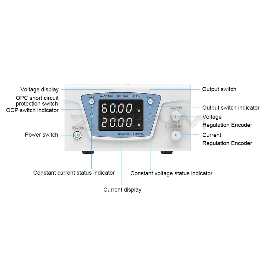Alimentatore stabilizzato Dc da banco da laboratorio alimentatore regolato digitale variabile regolabile 15/100/150/200V 3-50A