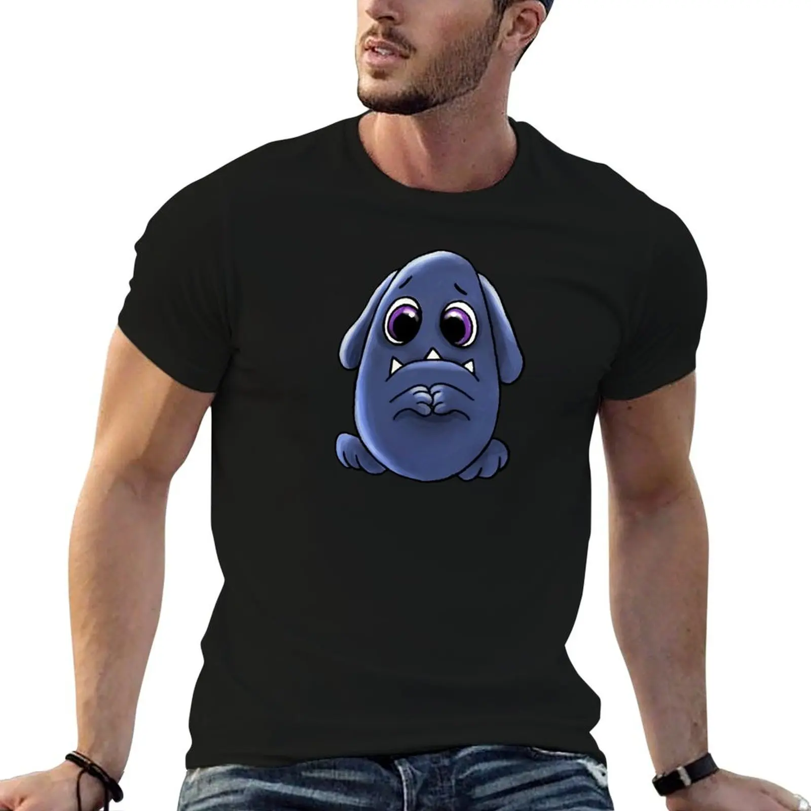 Puddles' character from Devin Townsend's 'Snuggles' album T-Shirt Breathable Basic Cotton T-Shirt