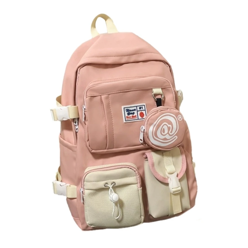 Fashion Nylon Women Backpack Multi-Pocket Student Rucksack Female Travel Book Bag Schoolbag for Teenage Girl Boys