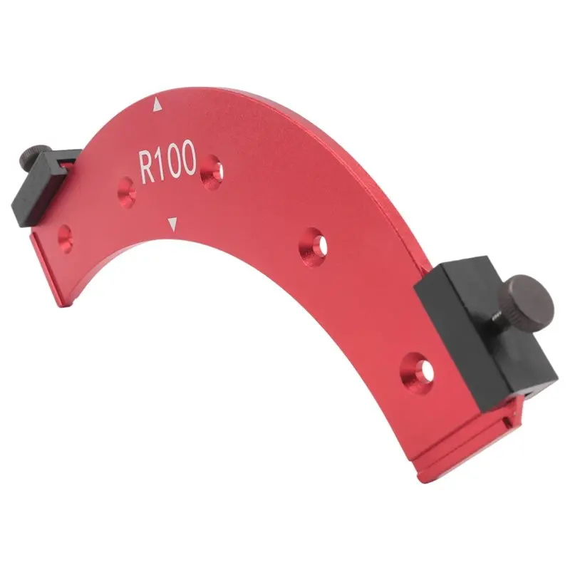 A36T-Inner/Outer Corner Large Arc Mold Electric Router Slotting Template Woodworking Curved Angle Chamfering Template Tools