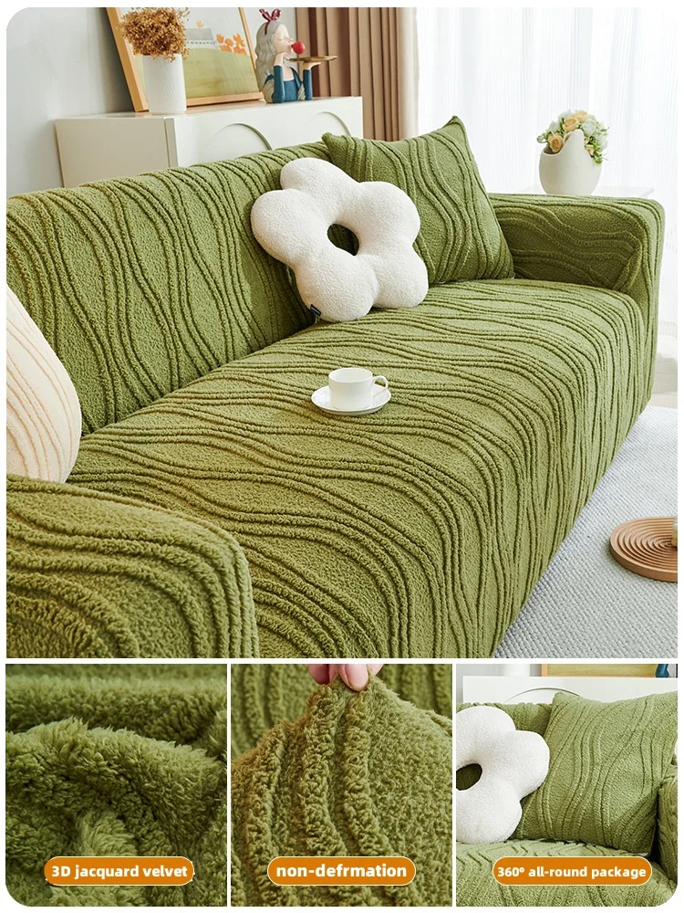 

Plush Sofa Cover for Lazy People, Anti-Slip and Anti-Cat Scratch Protector for Kids, Pets, 1 Seat, 2 Seat, 3 Seat, 4 Seat