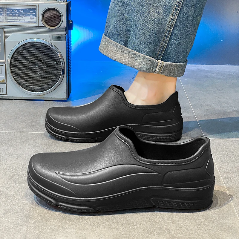 2025 الرجال النساء إيفا الشيف أحذية عدم الانزلاق زيت مقاوم للماء واقية أحذية مريحة العمال النعال في الهواء الطلق أحذية الصيد حجم 36-45 #4