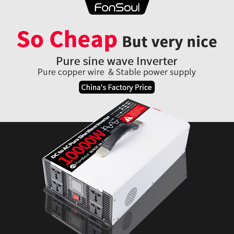 

Инвертор чистой синусоиды 5 кВт 10 кВт, 12В 24В 48В 60В 72В DC в AC 110В 120В 220В 230В 240В, автономный инвертор 3 кВт 7 кВт для автомобильного аккумулятора