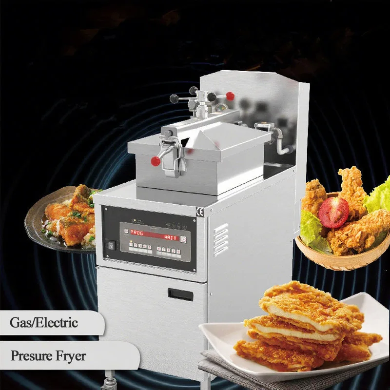 Heavy Duty Fried Chicken Machine Commercial Large Capacity Electric Chicken Fryer Computer Panel Deep Fryer For Retail