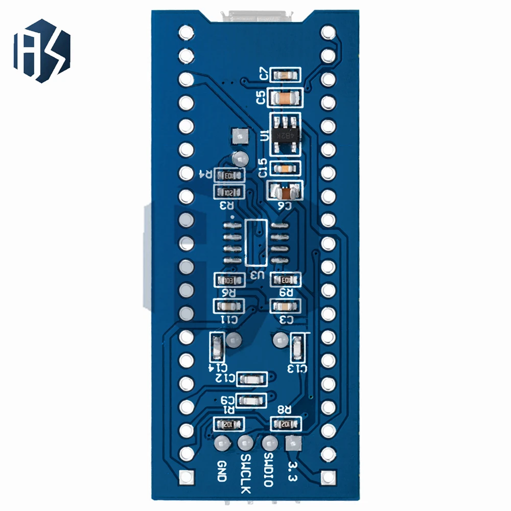 STM32F030C8T6 ARM Cortex-M0 Entwicklungsboard – Kompaktes Minimumsystemmodul mit Arduino-kompatiblen Pins für Arduino