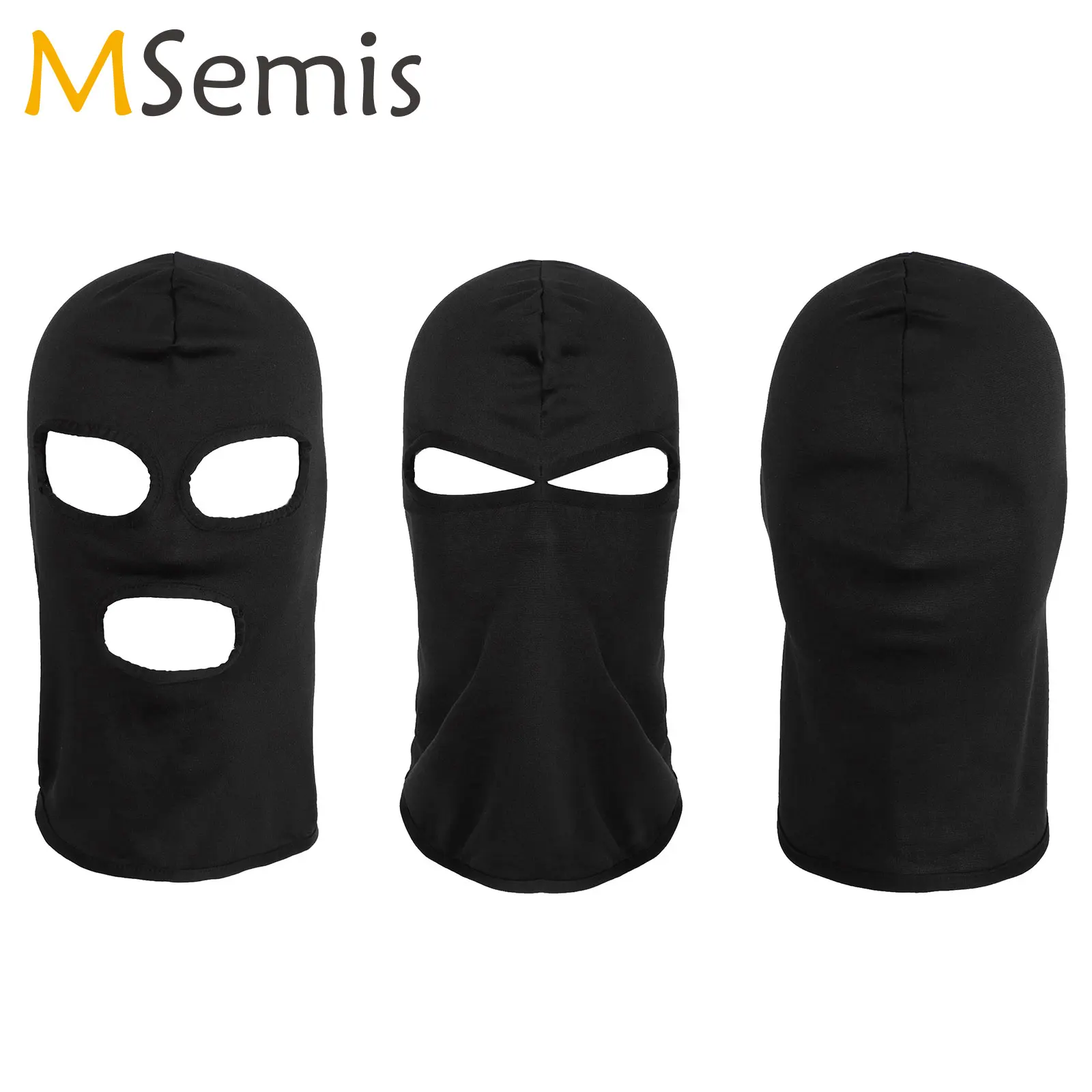 

Full Face Mask 1/2/3 Hole Balaclava Cap Head Hood Women Men Mask Halloween Cosplay Party Hat Men Game Army Tactical's Face Masks