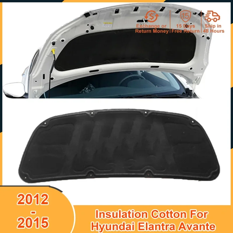 

2012-2015 Heat Sound Insulation Cotton Pad for Hyundai Elantra Avante MD UD 2012 2013 2014 2015 Accessories Soundproof Firewall