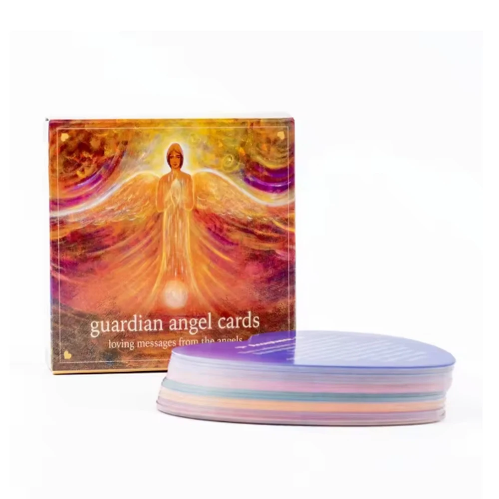 8.6Cm Gudian Angel Cards Heart-shaped English Oracle Card 46 Cards Loving Messages From The Angels