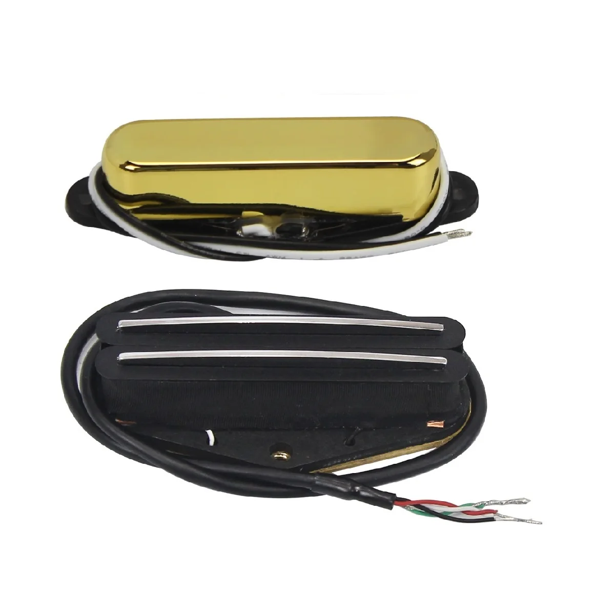 Nuovo Set di parti di chitarra Pickup a ponte con Pickup a bobina singola Alnico 5 TL e Dual Rails, opzione nero/oro/cromo