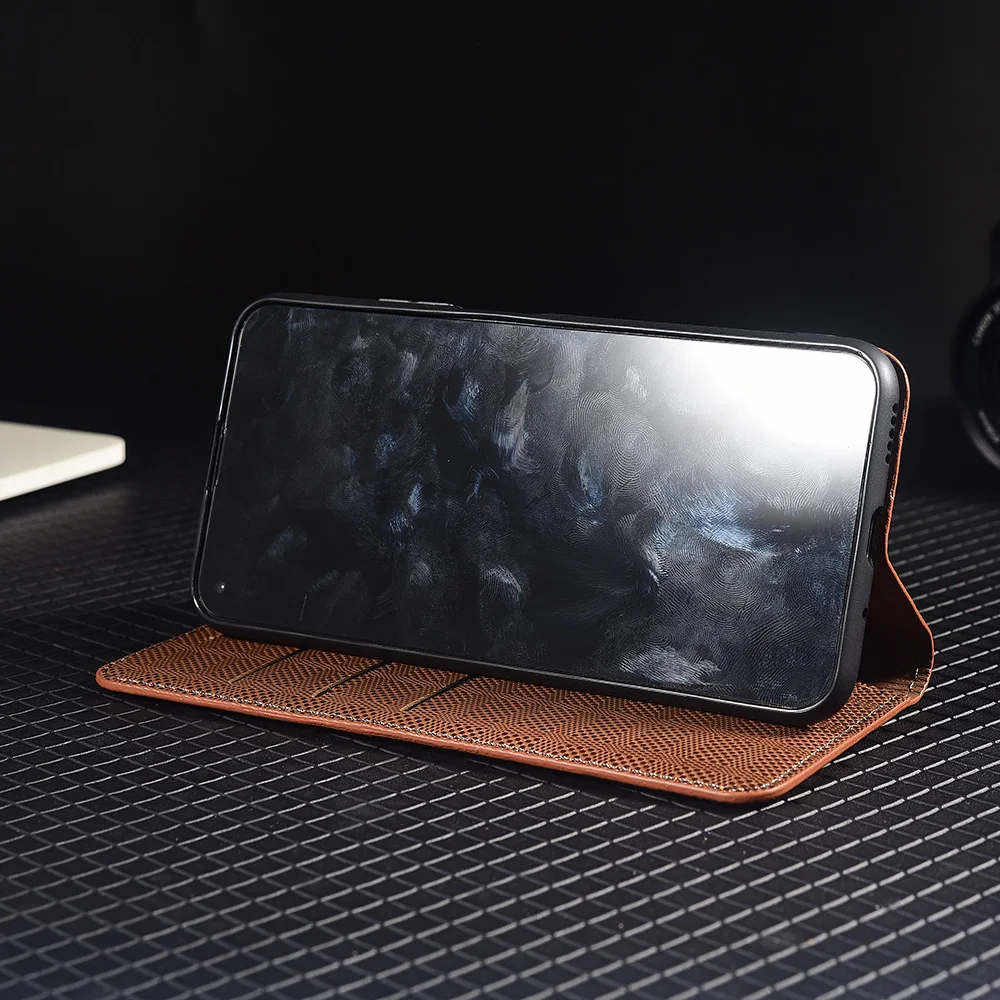 عبر شبكة جلد طبيعي الوجه الحال بالنسبة Oneplus Nord 2 CE2 3 CE3 4 CE4 5 CE5 N10 N20 N30 N100 N200 N300 لايت حافظة المحفظة