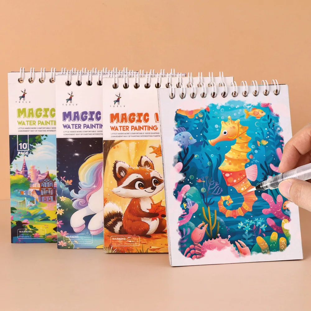 Magic Water Drawing Book for Kids - Reusable Doodle Art & Educational Toy, Craft Activity Painting Pad for Toddlers Preschool