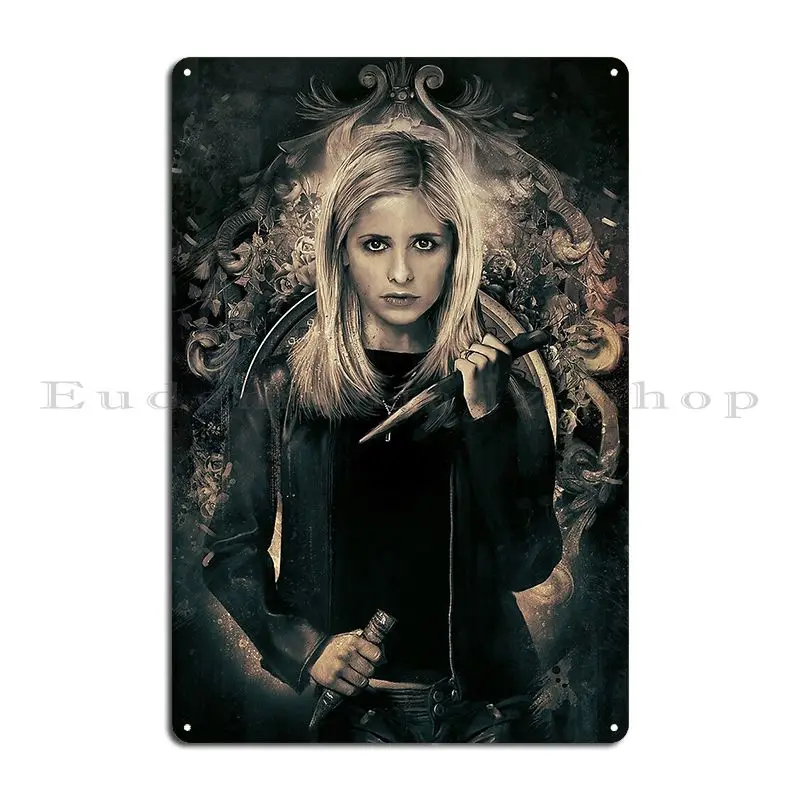 Buffy The Vampire Slayer Metal Plaque Poster Print Cinema Pub Cinema Garage Tin Sign Poster