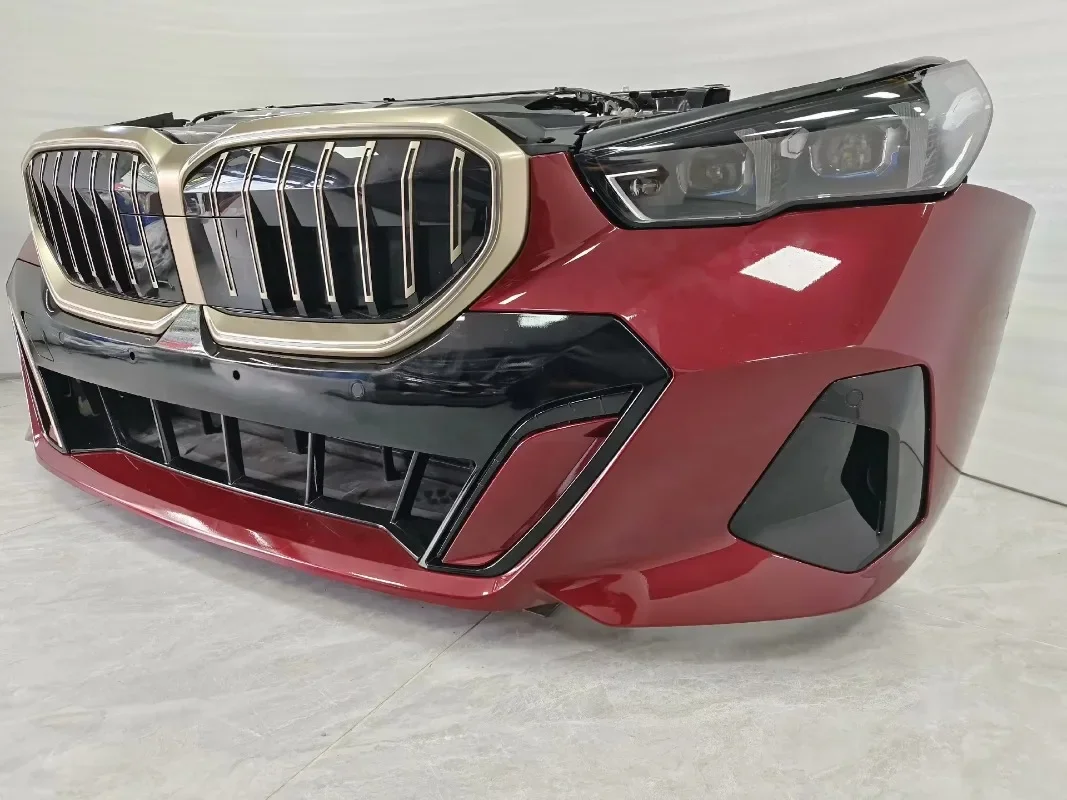 For 2024 5 Series Chassis G60/G68 Original Front Nose Assembly Bumper Grille Headlight Fog Lamp Water Frame Condenser