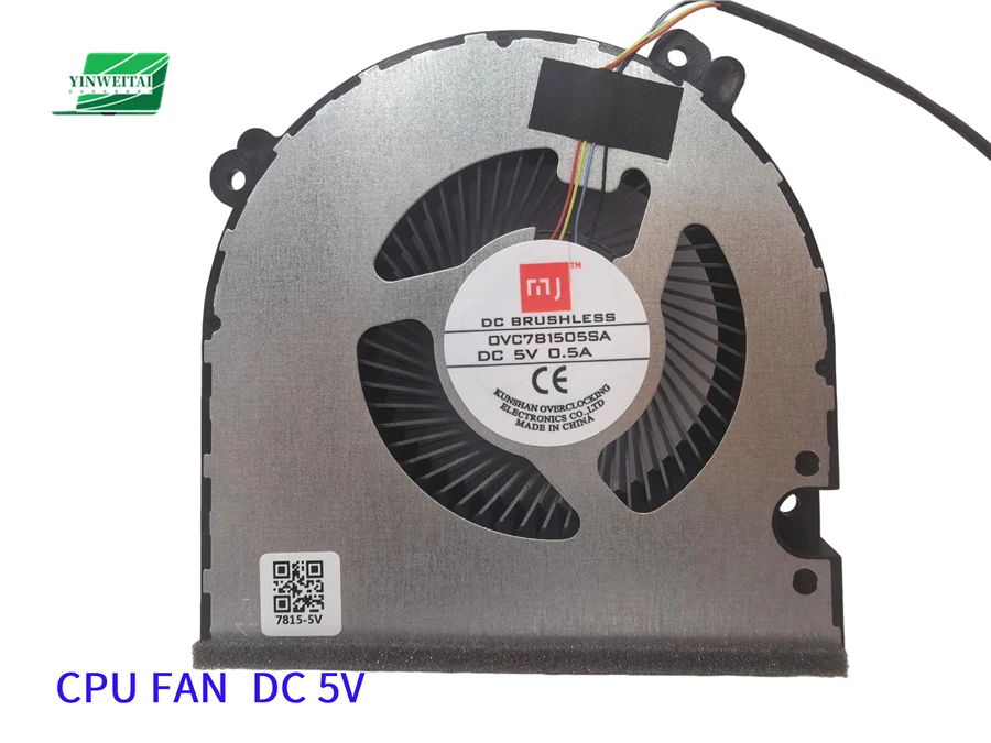 

Вентилятор охлаждения для OVC781505SA 0VC781505SA DC5V 0.5A Mechanical Revolution Mini Pro 820 830 R7-8845H для мини-компьютера с вентилятором