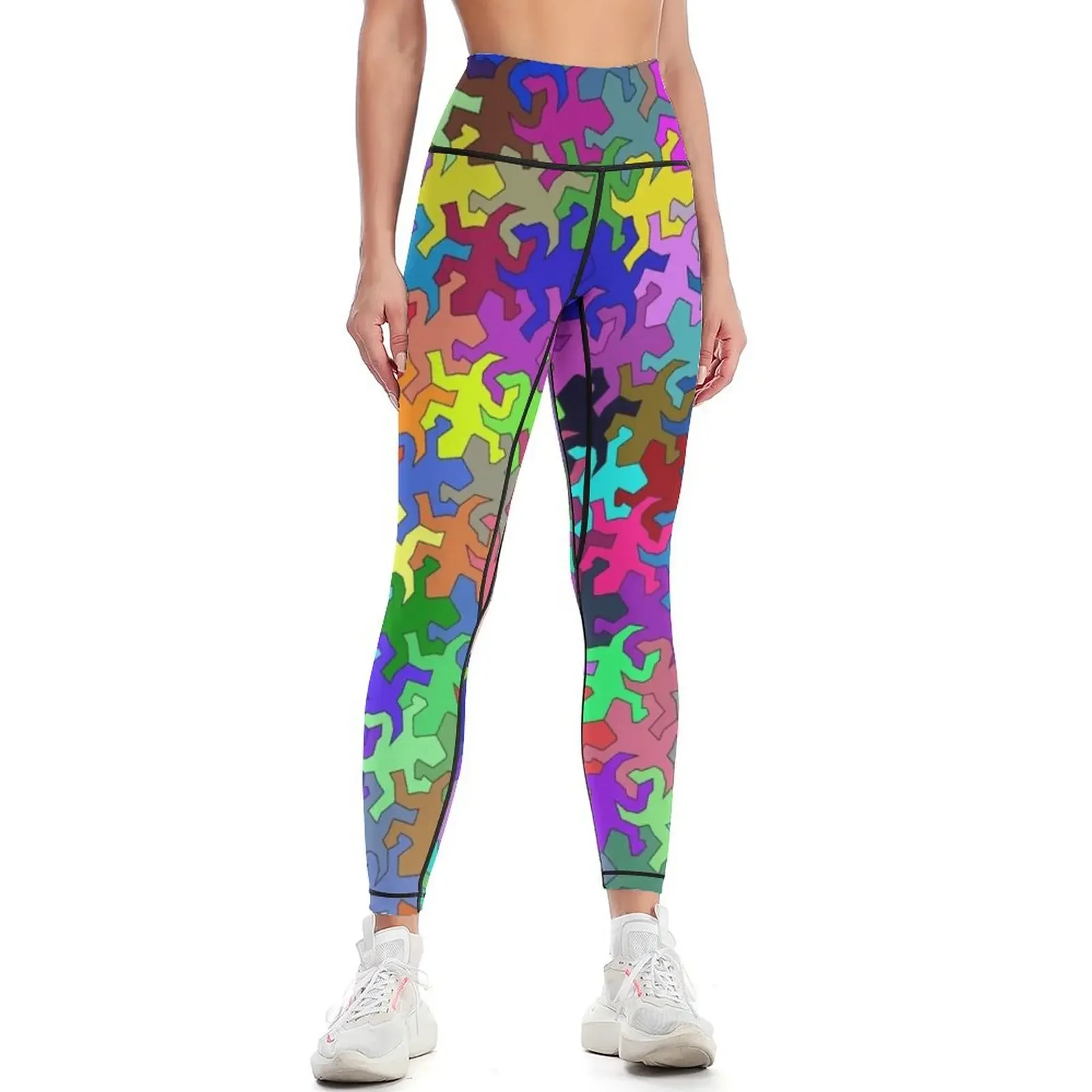 

Multi-color Gecko Pattern Leggings legging gym legging pants raises butt for physical Womens Leggings