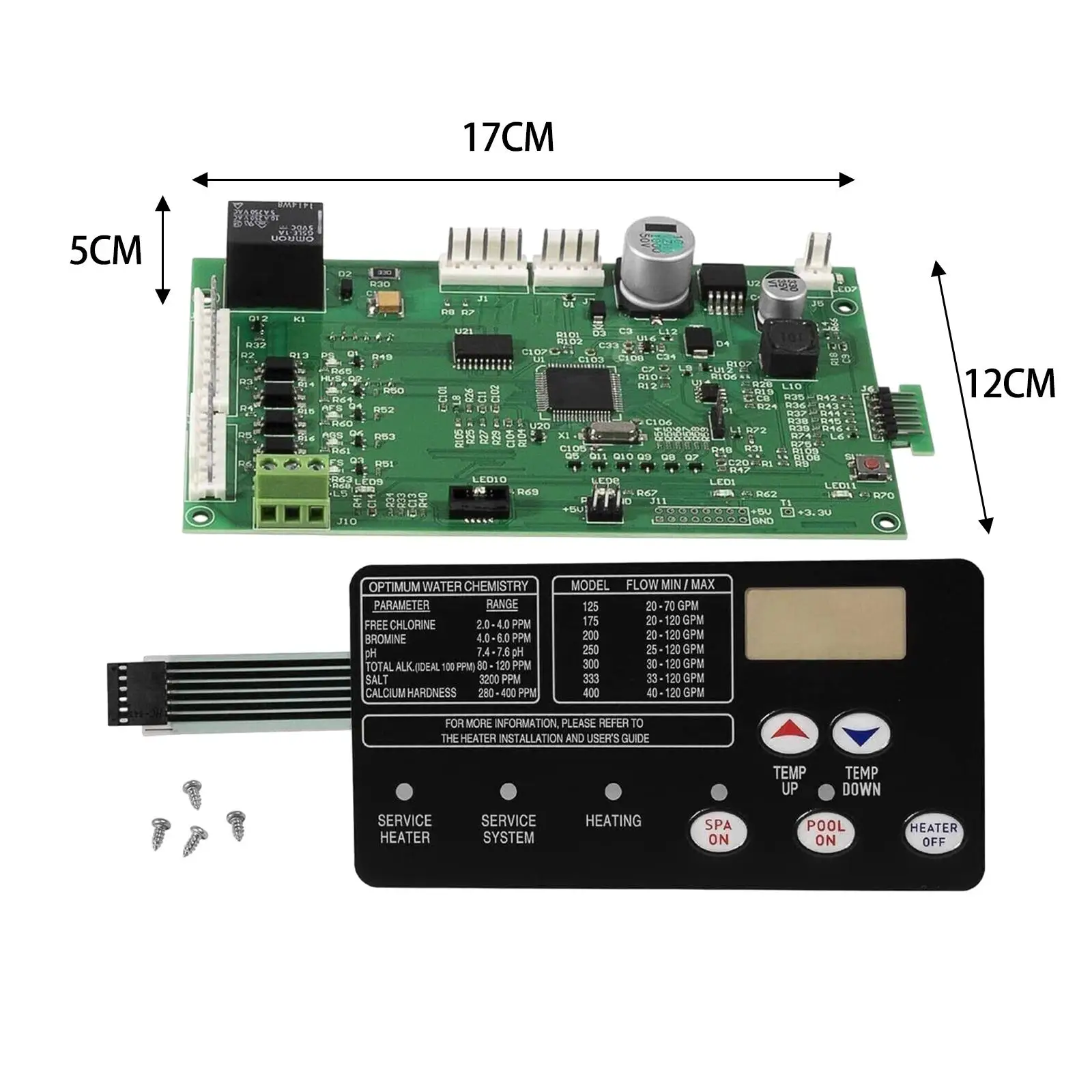 42002-0007S Zwembadverwarmer Control Board Kit Reparatie Onderdelen Professioneel Eenvoudig