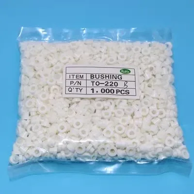 1000pcs TO-220 insulation tablets circle M3 transistor pads Bushing TO-247 Plastic Insulation Washer TO-3