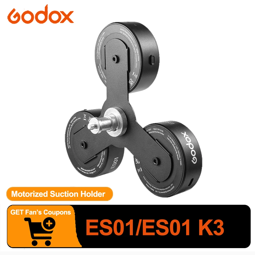 Godox ES01 Series Electric Suction Base Compatible with Godox V480 ML150BI AD300Pro II