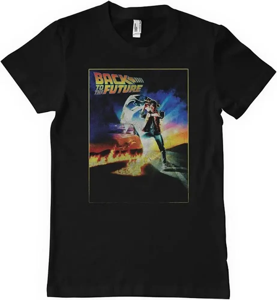

p04 movie Back to the Futurefans TEE T-shirts for both men and women clothes 2025 new Graphic Streetwear 100% Cotton