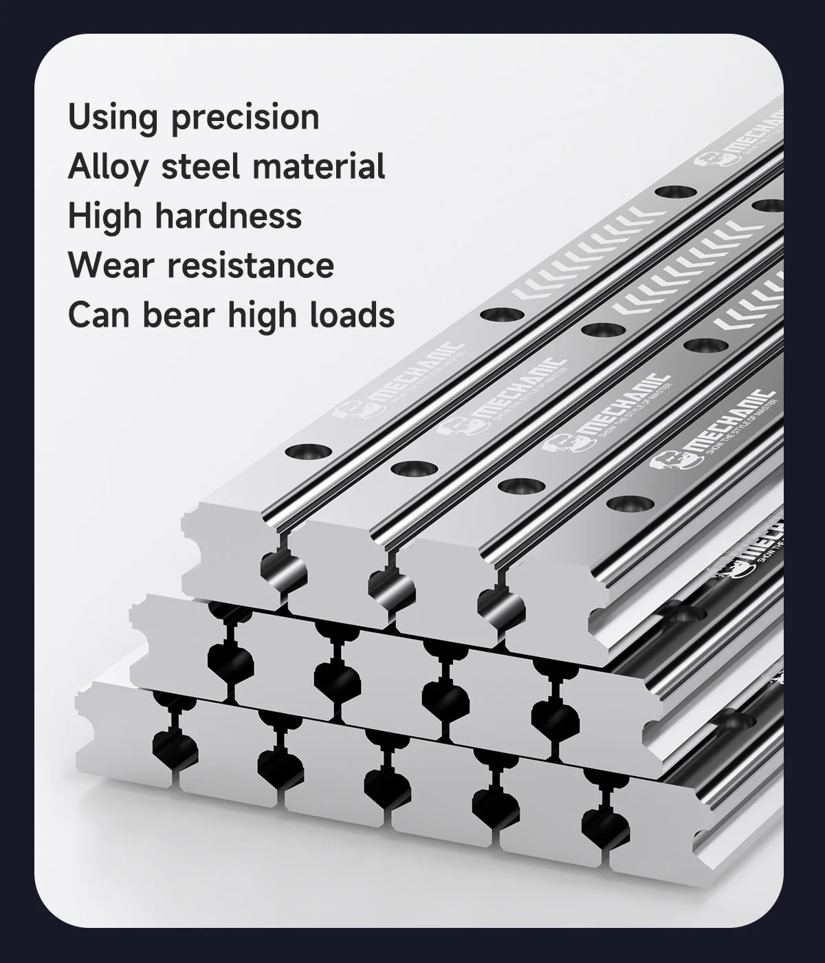 ميكانيكي HG15 المجهر المنزلق السكك الحديدية السلس الصلب الكرة تحمل الشريحة لإصلاح الهاتف الثقيلة سبائك الصلب الدقة دليل السكك الحديدية
