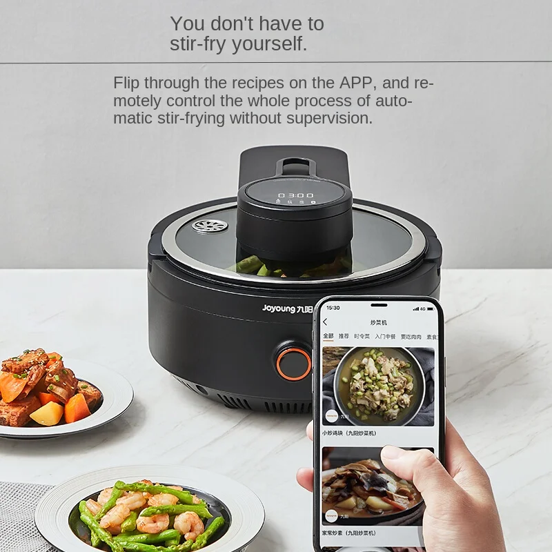 Robot de cocina inteligente multifunción totalmente automático, wok eléctrico multifunción para el hogar, J7S