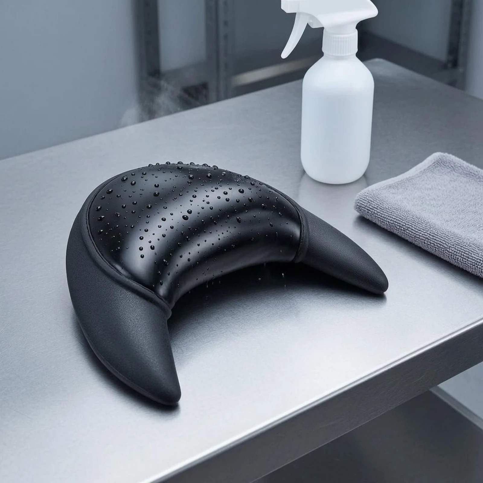 Shampoo Basin Neck Pad Cushioned Hair Washing Basin Pad Beauty Tool Black Salon Supply Easy to Clean