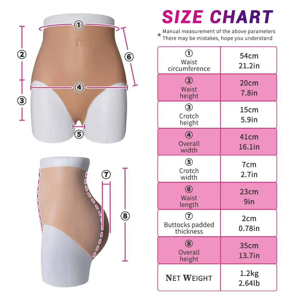 African Shape Wear Silicone Butt Artificial Booty Shaper Padded Panties Silicon Buttocks Pads Underwear