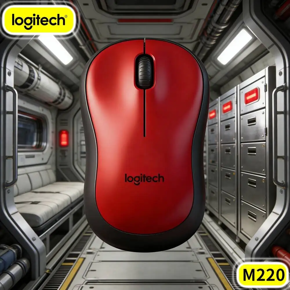 Logitech M220 Quiet Wireless Mouse 3 Easy‑Press Buttons Nano Receiver For Home Office Notebook Desktop Laptop Mac PC