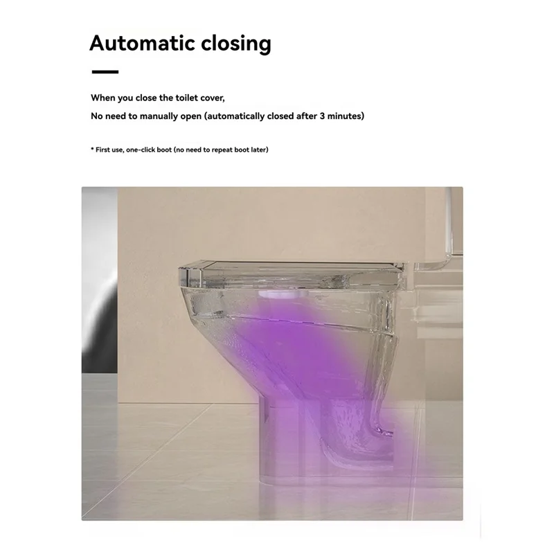 

BAAJ-Toilet Lid Clean Lights Motion Sensor Activated LED Night Light For Household Toilet