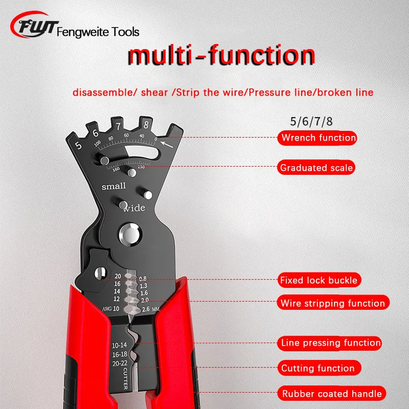 Multifunctional wire stripper electrician special bending wire stripping tool Electric box wire trimming pliers