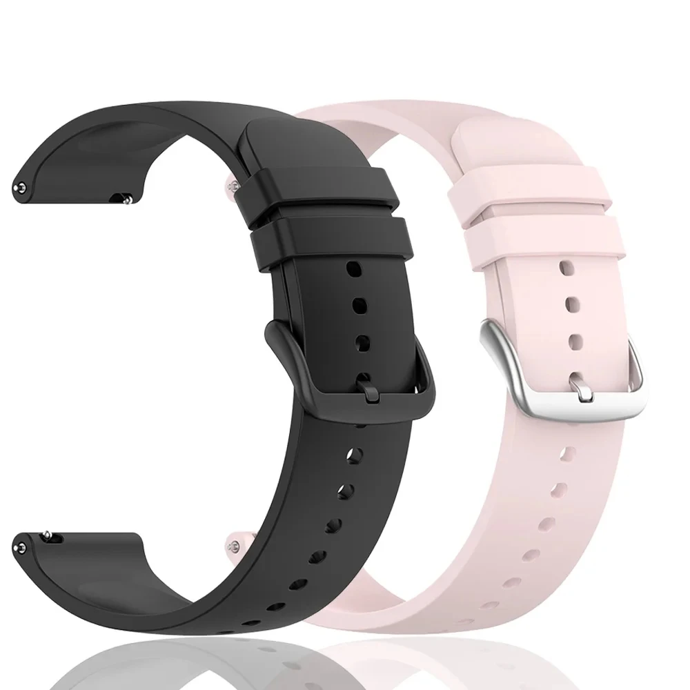 20mm Colorful Silicone Strap For Garmin Forerunner 55 165 245 645 Music/Vivoactive 6 5 3/Venu SQ 2/Approach S50 S44 Watch Band