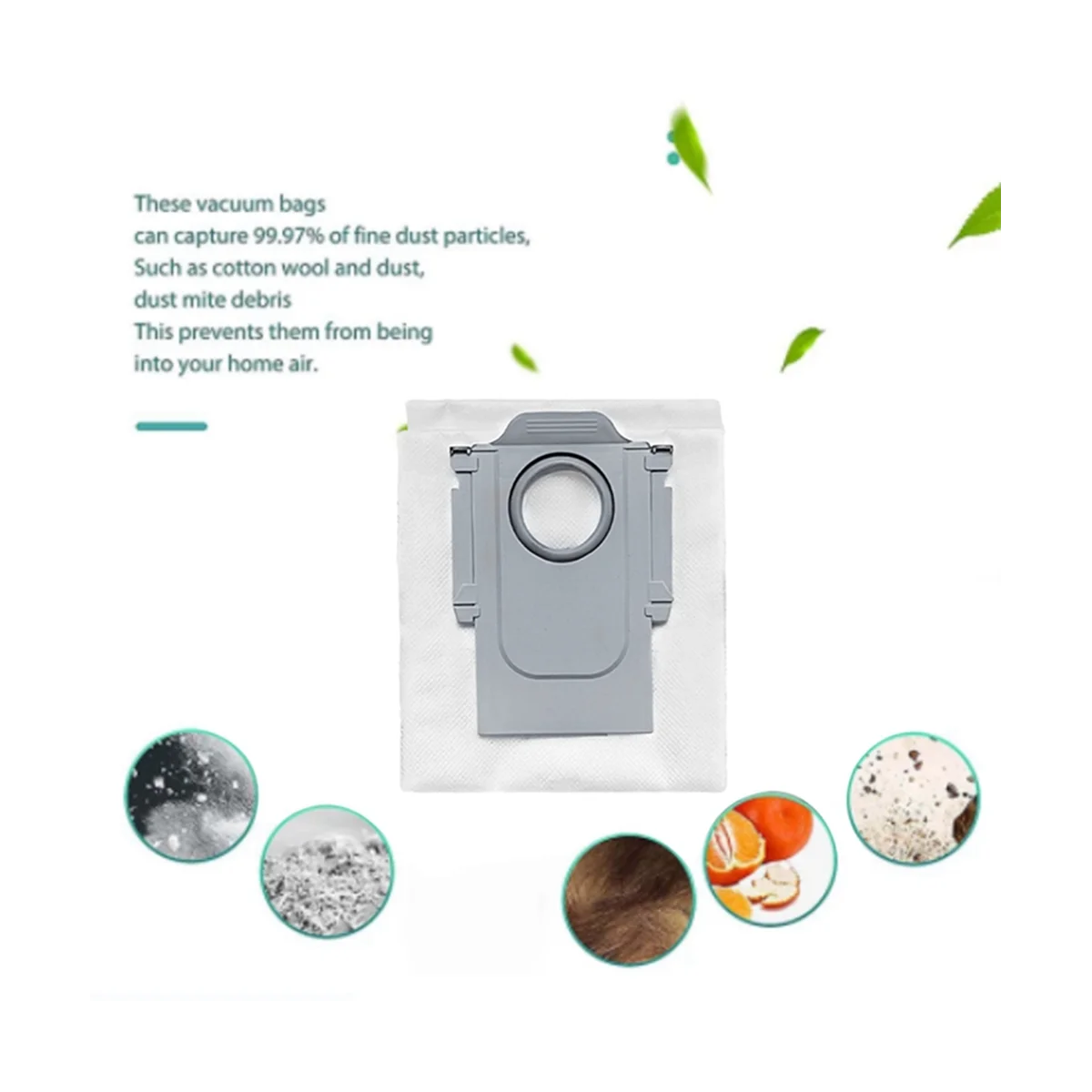 14PCS for P10 / Q Robot Vacuum Cleaner Accessories Dust Bag Garbage Dust Bag Replacement Parts