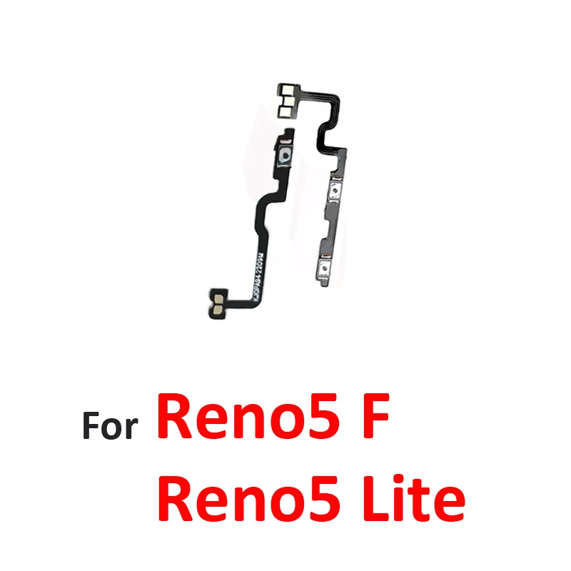 For Oppo Reno 5 Lite CPH2205 Phone New Power Volume Button External On Off Key Internal Flex Cable Parts For Reno 5F CPH2217 image 3