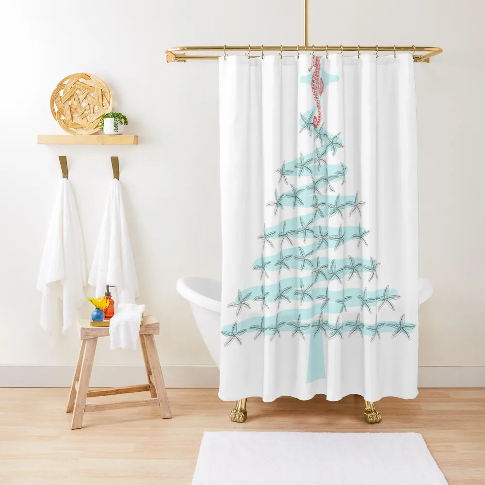 

It's a Coastal Christmas Shower Curtain Bathroom Accessorys For Shower Luxury Bathroom Elegant Bathroom Curtain