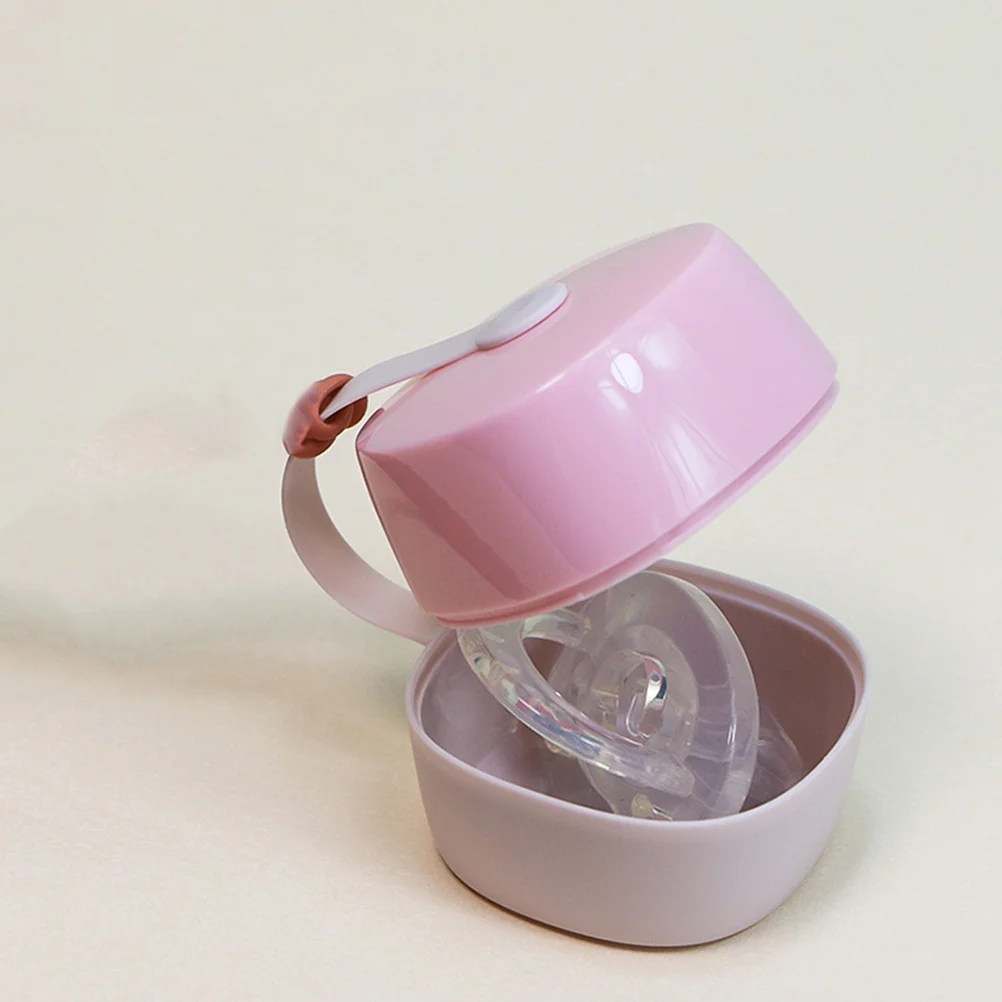 4Pcs Baby Pacifier Storage Box Cute Portable Organizer Travel Pacifier Holder Case Safe Clean Storage Compact Design