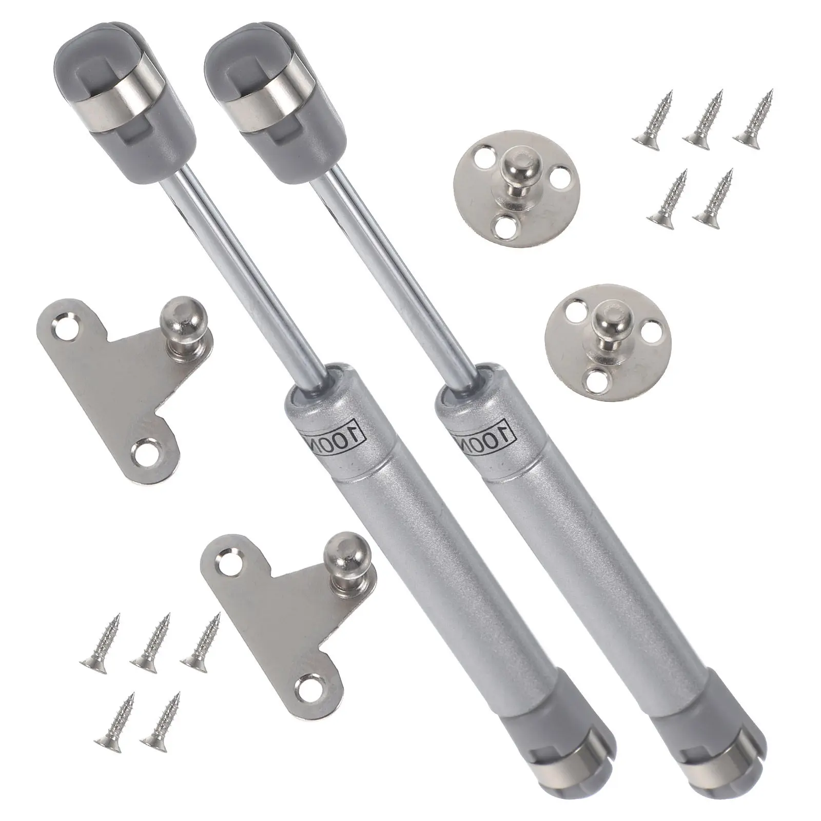 1Set Durable Stainless Steel Cabinet Hinges Hydraulic Gas Struts for Smooth Operation Space-Saving Multi-Functional Design