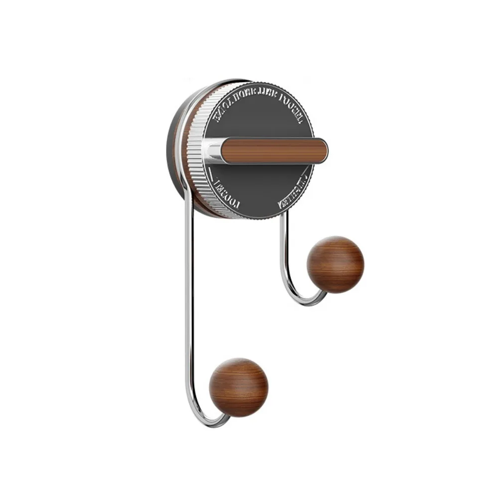 

Practical Wall Mounted Suction Cup Hooks Seamless Removable Vacuum Double Hooks Space Saving Reusable Shower Hooks for Home