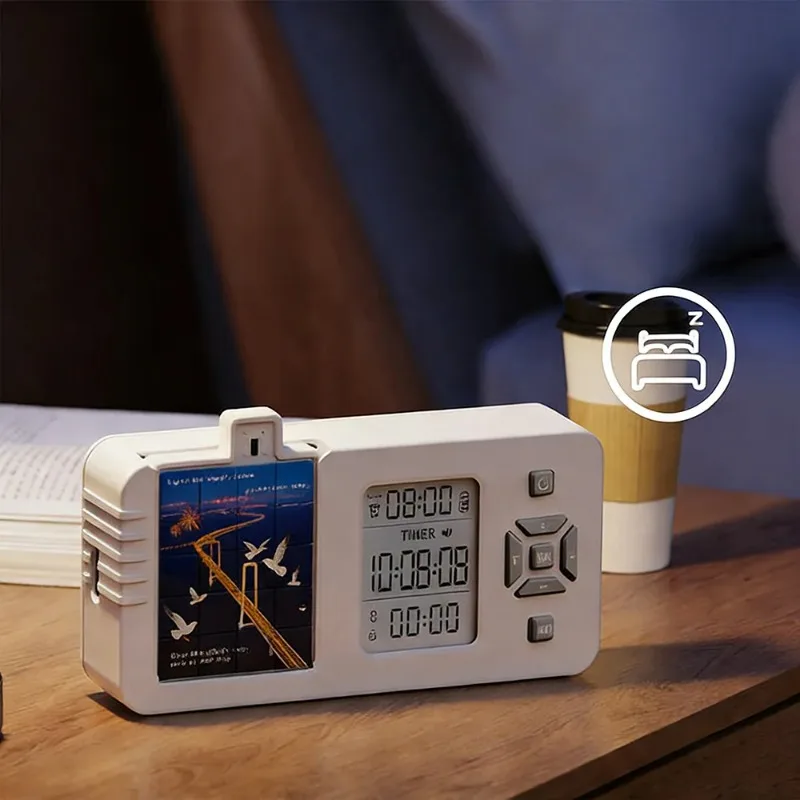 Lockable Alarm Clock Mobile Phone Control Artifact Timer Self Multifunctional Timing Electronic Discipline Storage Box Year