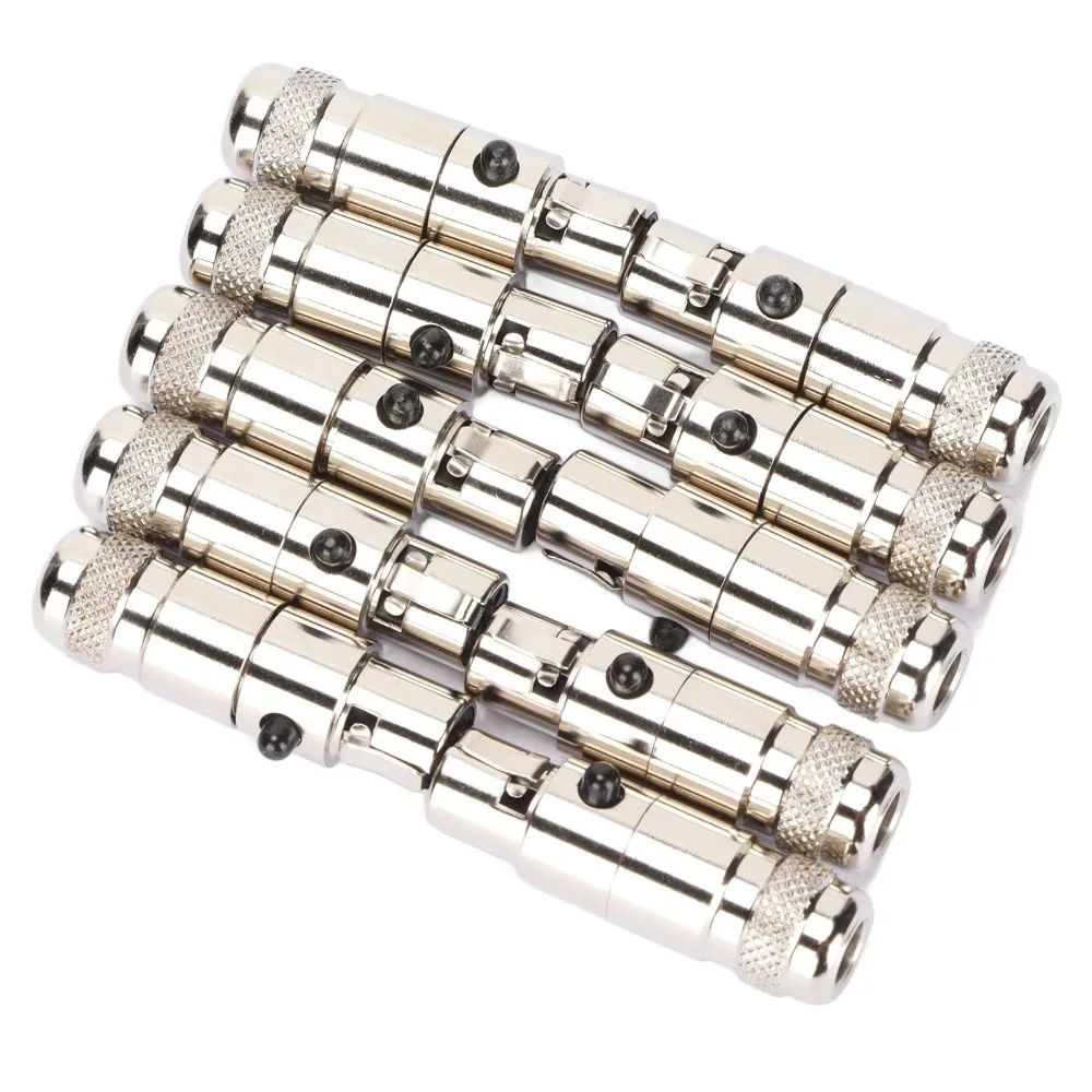 10PCS Metal 4 Pin Mini XLR Female Connectors Noise Reduction Protective Shielding 4 Cores XLR Female Plug