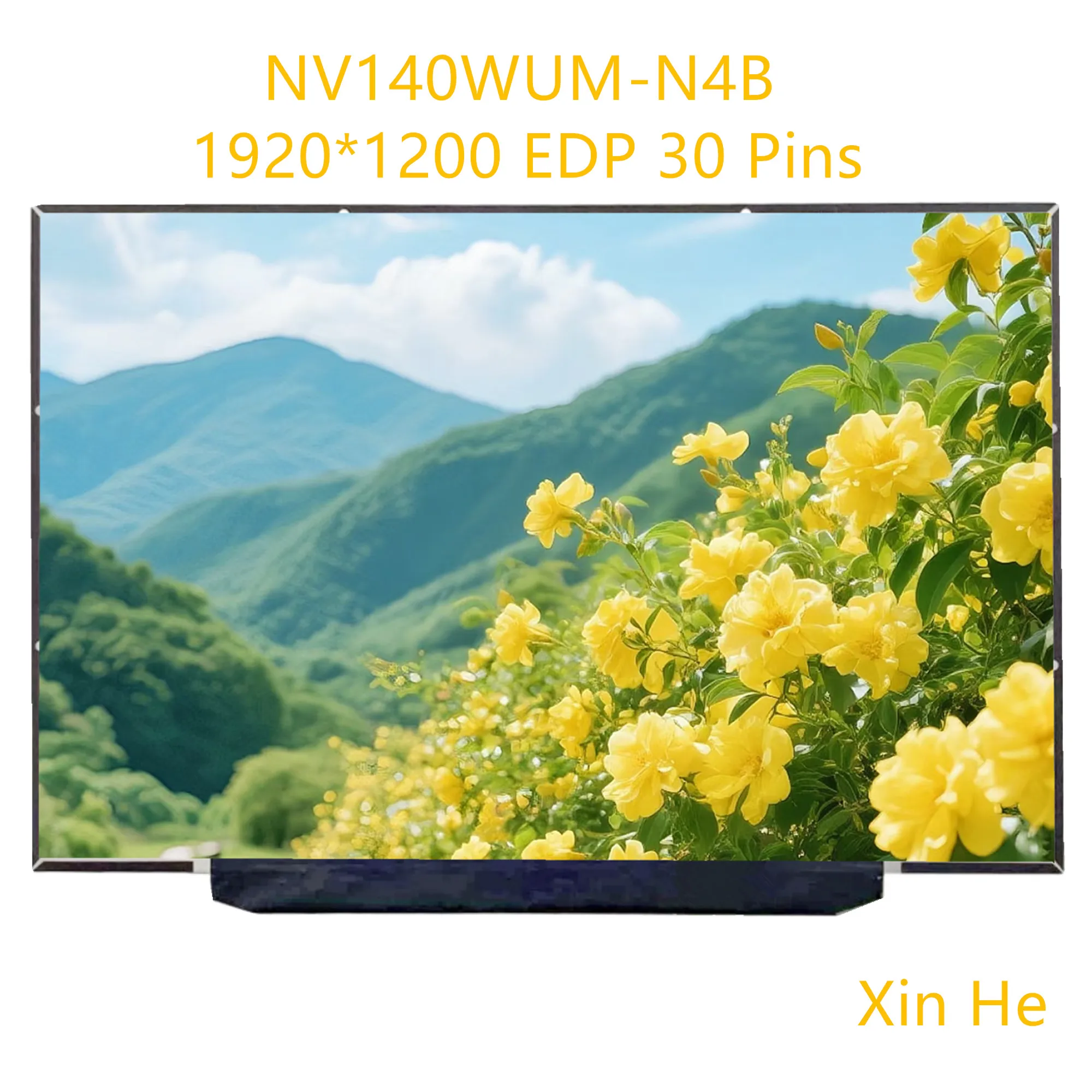 14.0'' IPS NV140WUM-N4B NV140WUM-N4C MNE007QS1-2 LCD Screen for HUAWEI MateBook D14 2023 2024 MDG-X WUXGA 1920×1200 EDP 30 Pins