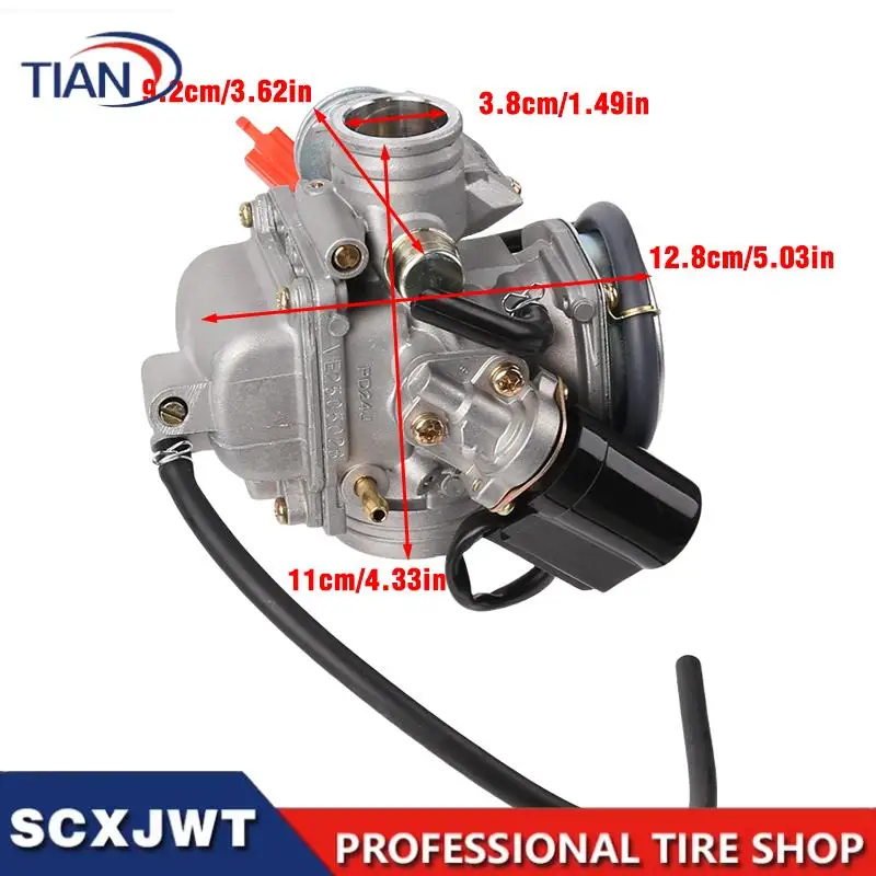 NEW PD24J Motorcycle Carburetor 24mm 125cc 150cc For Honda GY6 ATV BAJAJ Go Kart Motorcycle Accessories