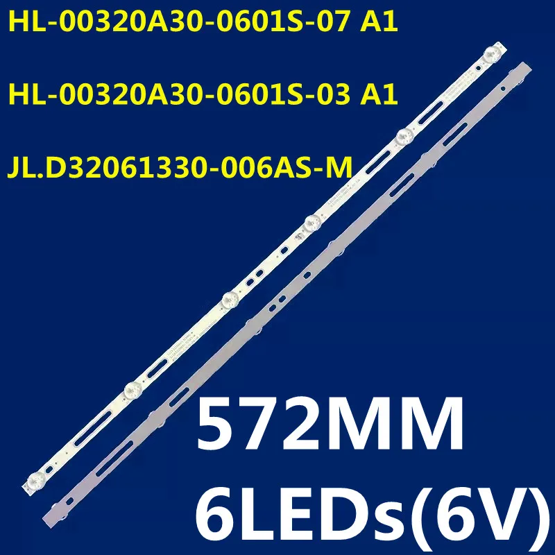 50PCS LED Strip For 32GSR3000 HL-00320A30-0601S-07 A1 2*6 HL-00320A30-0601S-03 A1 SJ.CX.D3200601-3030ES-M CX315DLEM V320BJ8-Q01