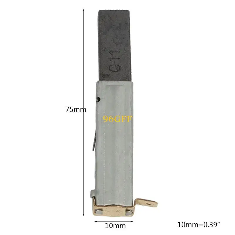 Ben spazzole a carbone da 96 gf 75x10 mm Sostituzione della spazzola in carbonio elettrico con conducibilità, spazzola in