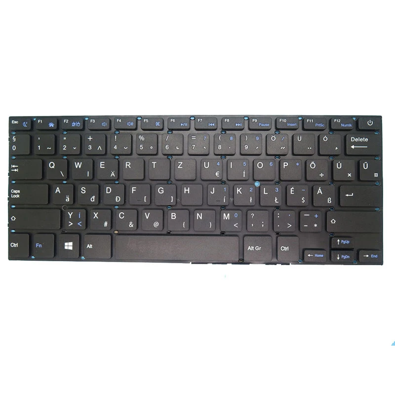 

Клавиатура для ноутбука ALCOR Snugbook N1430 N1431 без рамки, черная Венгрия HU