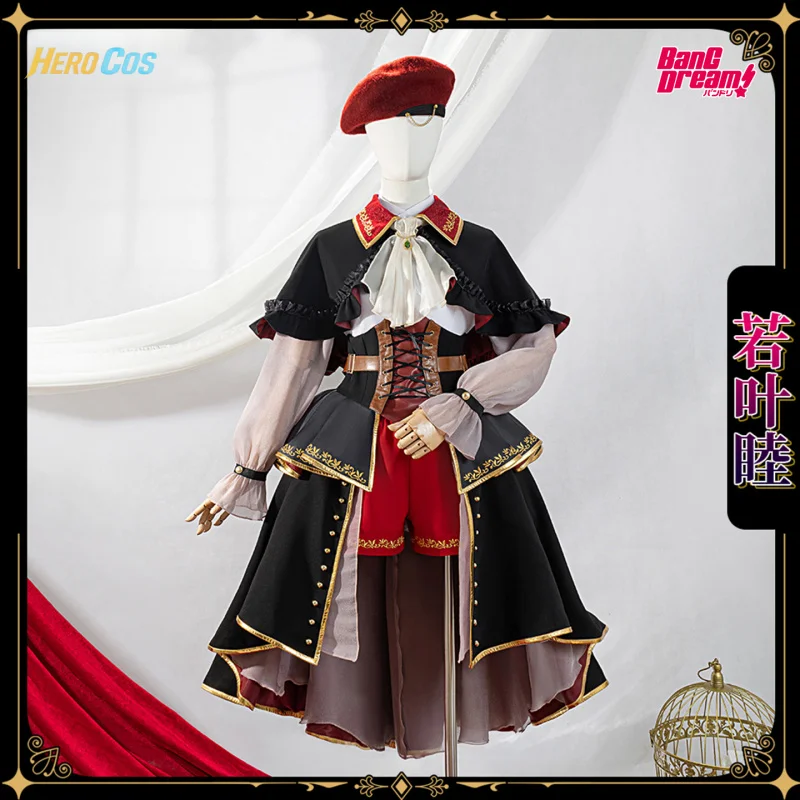 

BanG Dream! Wakaba Mutsumi Cosplay Costume Halloween Party Gorgeous Lolita Uniform Accessories Props Complete Set