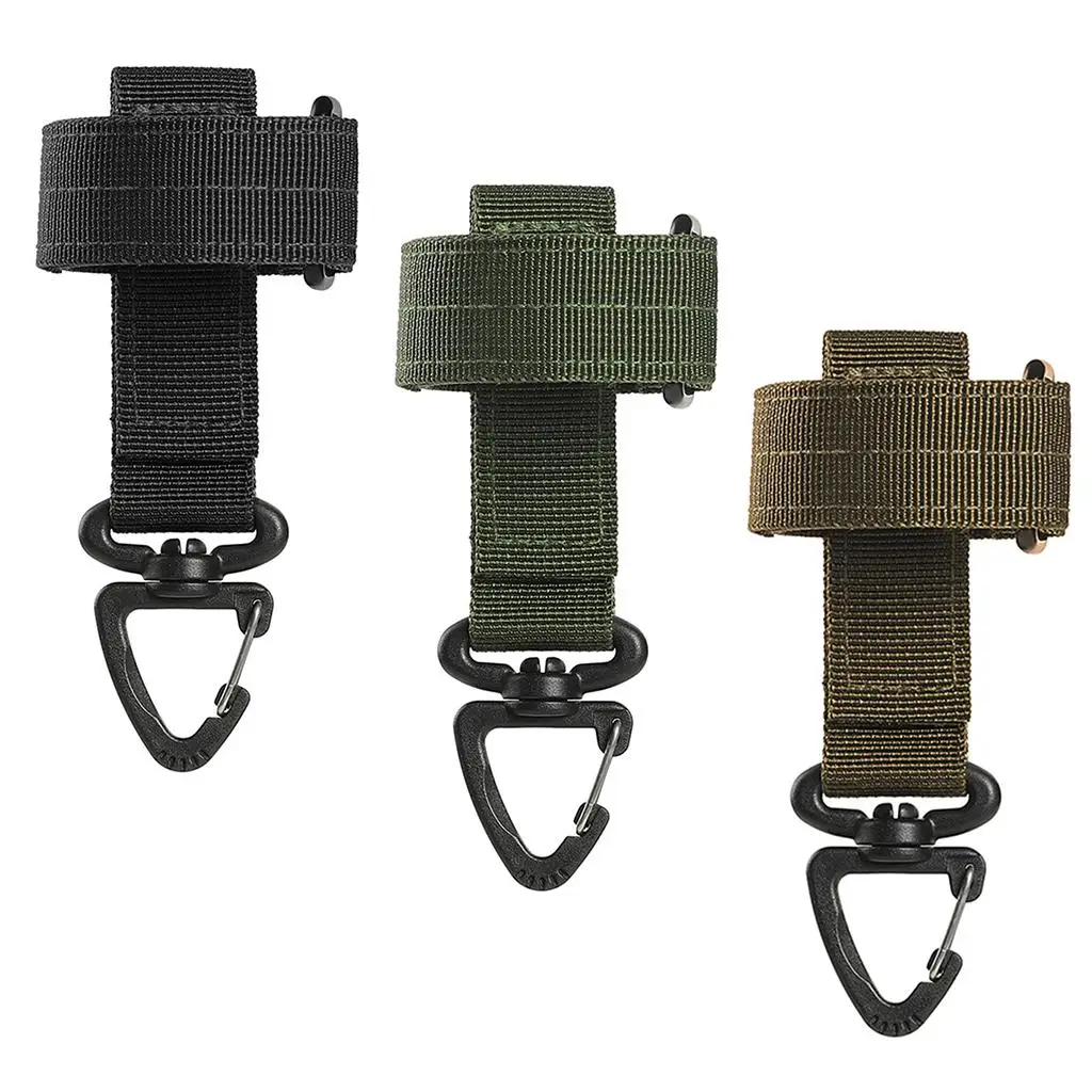 Hellery 3Pack Glove Holder Strap Grabber Hiking Climbing Hanger Hooks