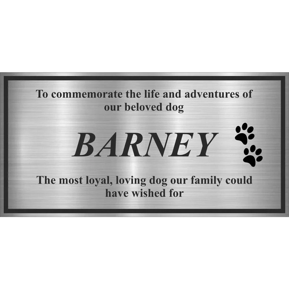 Customized Aluminum Composite Panel Personalised Pet  Plaque in & Various Sizes