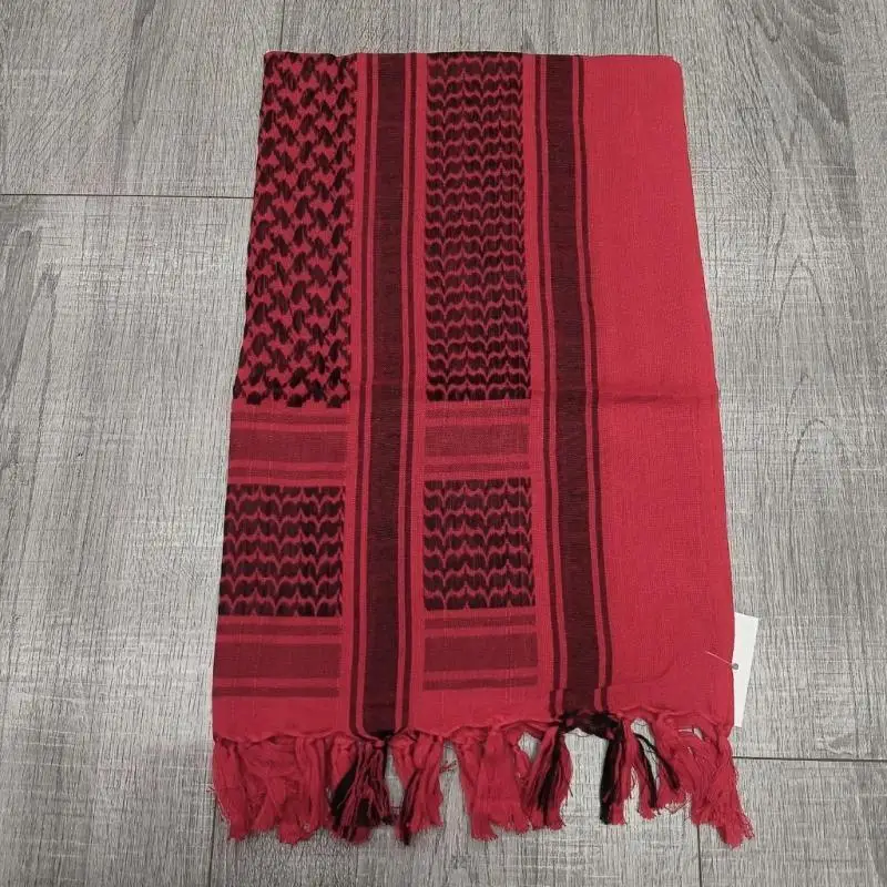 

652F Comfortable Arab Prayer Scarf Shemagh Scarf Arabian Dubai Saudi Desert Headscarf
